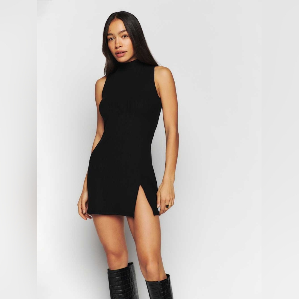 Reformation Black Mini Dress